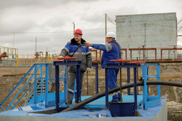 Регулировка подачи стоков на окситенках, Астраханская область, Южный филиал